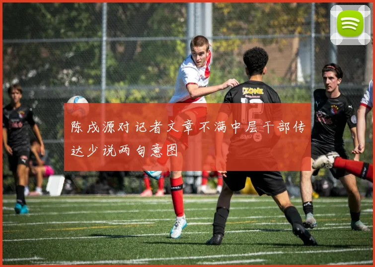 陈戌源对记者文章不满中层干部传达少说两句意图